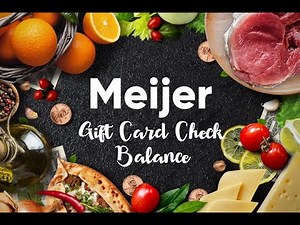 Check Balance Meijer Gift Card Online
