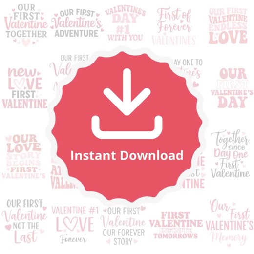 Our First Valentine SVG Bundle, First Valentine’s Day Cut Files, Couple Love Quotes SVG, Cricut Valentine SVG Set - Etsy