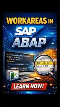 SAP ABAP Work Areas Explained!💻 #sapabap #samkhyatechnologies #abap #workarea #internaltable