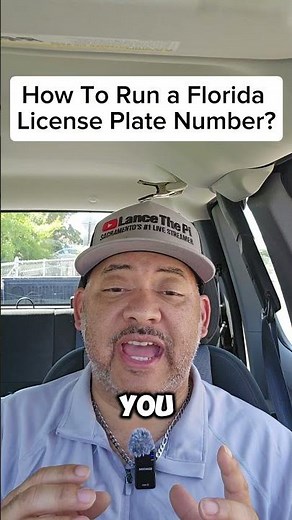 Florida License Plate Lookup