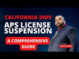 California DMV Administrative Per Se License Suspension | Your Guide by Experienced DUI Attorney