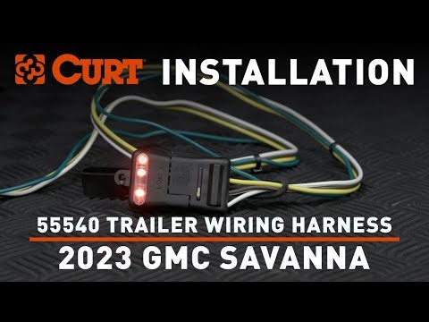 CURT Trailer Wiring Harness Installation #55540 | 2023 GMC Savanna 2500 Van