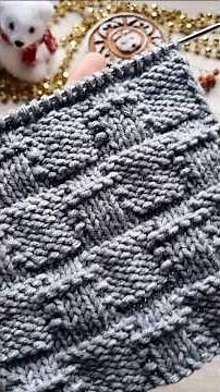 Shadow pattern knitting ❤️.