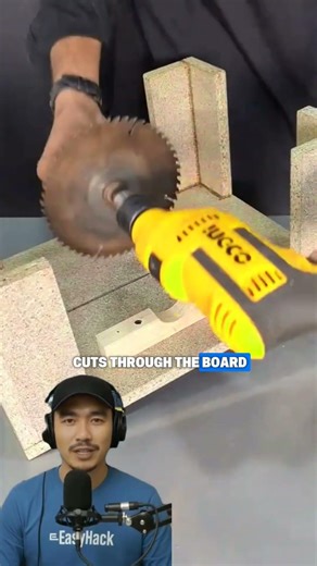 How to Make a Wood Cutting Table Using an Electric Drill #shorts