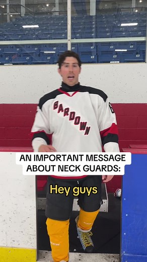 A message from me about wearing a neck guard. Please consider wearing one going forward. #hockey #nhl #safety #safe