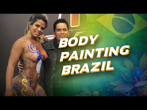 Carnival's spectacle: women dancing in the raw, publicly.| Body painting Brazil