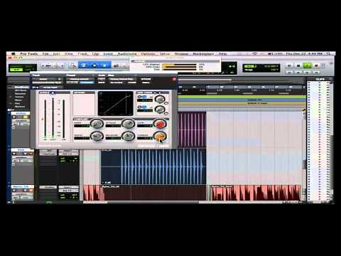 Pro Tools 10 - How to use a Compressor (Compressor/Limiter)