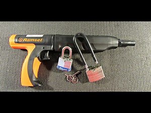 Destroying Padlocks with the Ramset Gun