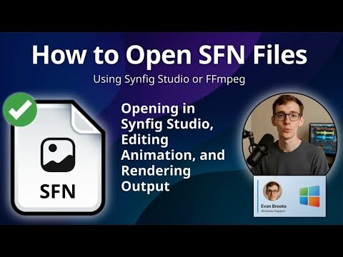 SFN Files: How to Open Synfig 2D Animation Projects