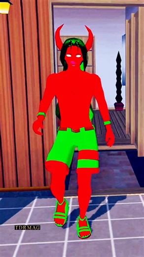 Monster Yuta masuk ke rumah Rina ketika Mio - Sakura School Simulator - Shorts - Coffin Dance Cover