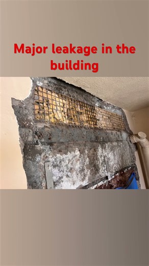 Building Major Leakage & Seepage Problem | Causes & Solutions 🔧💧#shortsfeed #construction