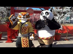 "Kung Fu Panda" Po and Tigress meet and greet during Lunar New Year at Universal Studios Hollywood