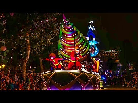 Paint the Night Parade Full Show with New Incredibles Float HD