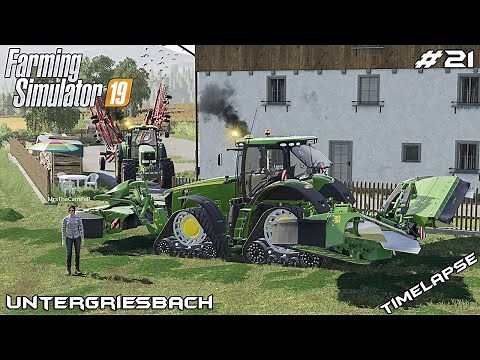Mowing & windrowing w/MrsTheCamPeR | Animals on Untergriesbach | Farming Simulator 19 | Episode 21