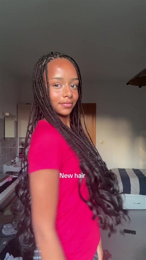 Hair by @Abena 🤎 #braids#frenchcurl#fy#fyp#transition