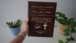 Pastor Appreciation Day Gift | Preacher Recognition Award From the Congregation to a Minister | Christian Youth Reverend Clergy Plaque - Etsy