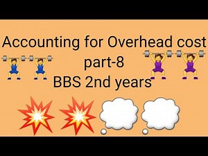 Accounting for overhead costing// part-8 // machine hours and labour hour rate // cost per unit❤️❤️