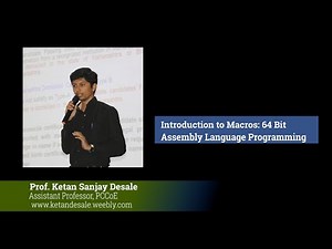 Introduction to Macros : 64 Bit Assembly Language Programming by Prof. Ketan Sanjay Desale, PCCOE