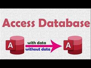 How to Export tables from access database to another with data and without data