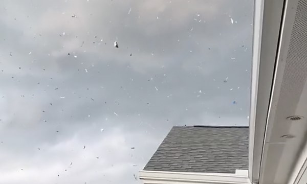 Shock Tornado Strikes Florida as Debris Swirls Over Largo