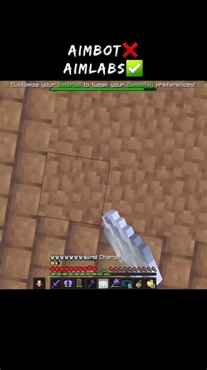 EpicXD on Instagram: "Aimbot❌️ Aimlabs✅️ (Minecraft Mace PvP EDIT) #shorts #minecraft"