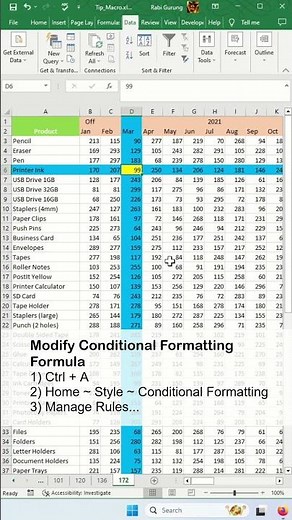 How to crosshair highlight enabled and disable in Excel - Excel Tips and Tricks
