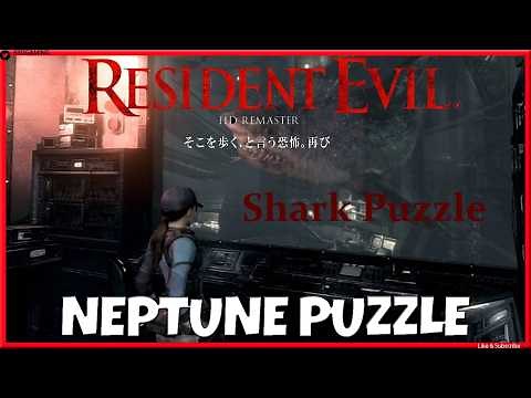 Resident Evil HD Remaster – Shark Puzzle Solution (Aqua Ring) | Easy Solution