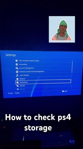 How to check ps4 storage #playstation