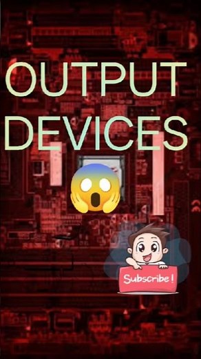 Output Devices of Computer | Monitor Printer Speaker | Computer Basics #Shorts