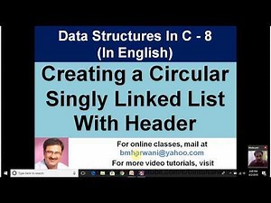 Circular Singly Linked List with Header Node in C