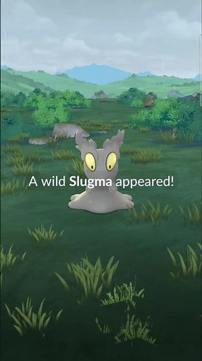 Shiny Slugma in Pokémon Go! #pokemongo #pokemonchannel #pokemonshort #youtubeshorts #shinypokemon