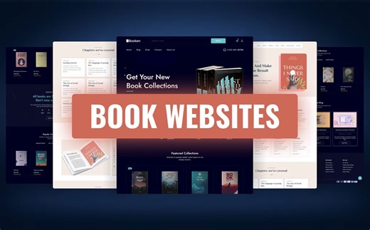 使用HTML、CSS和JavaScript构建2个极简响应式图书类网站