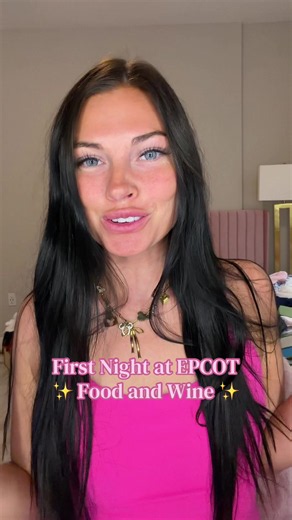 Come spend the night with me at EPCOT’s Food and Wine Festival✨💖🐭 #disneyworld #foodandwine #disneycastmember #disneyannualpassholder #disneycontentcreator