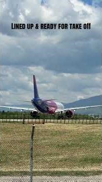 Wizz Air A321 Backtracking Runway Before Takeoff | Skopje Airport #aviation #takeoff #plane