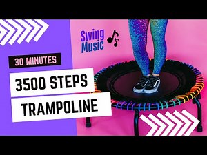 30 Minute Swing Music Rebounder Walk Workout | 3500 Steps of Fun for Seniors & Beginners