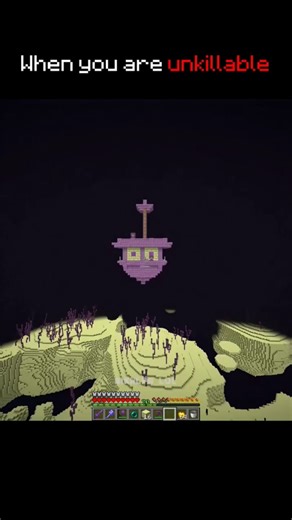 When you are unkillable Minecraft Moment