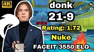 donk (21-9) 和magixx双排 (nuke) FACEIT均分3550 | 2025.01.29 | CS2 POV\u002FDEMO