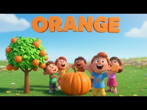 The Colors Song 🌈 | Learn Colors for Toddlers | Orange Song 🍊 | Kids Rhyme Corner