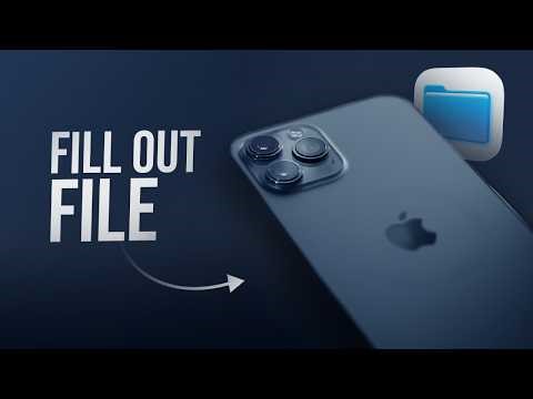 How to Fill Out a File on iPhone (tutorial)