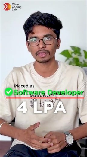 How Manohar transformed his career through Dhee Coding Lab! 🚀
