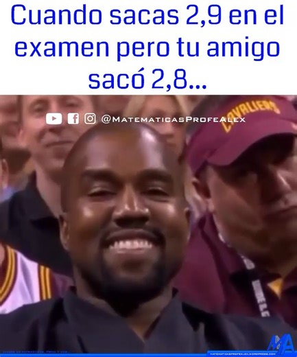 Matemáticas Profe Alex on Instagram: "Pero saqué más nota 😅🤣 #matemáticasprofealex #humor"