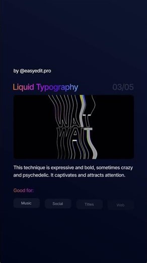 Top 5 Motion Typography Techniques #shorts