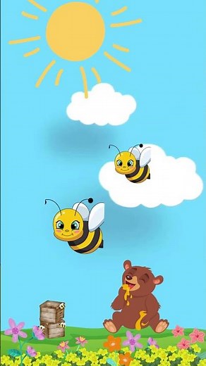 The Bee Go Buzzing | Bee Buzz Song | Save the Bees | Super Simple Song | Viral Short