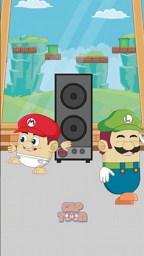 Baby Mario Tries To Prank Luigi But... #funnycartoon #animationmeme #luigi #babymario