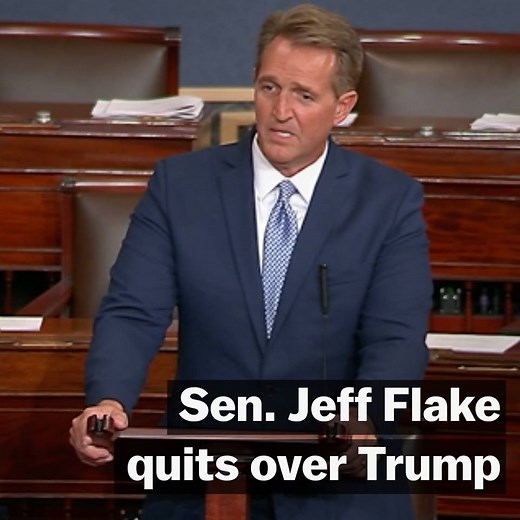 Republican Senator Jeff Flake blasted “reckless, outrageous, and undignified behavior” before quitting the Senate over Trump | Vox