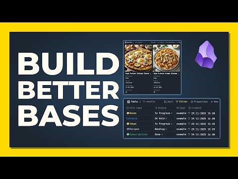 Obsidian Bases Made Simple - Complete Tutorial