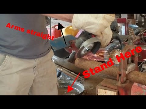 Cutting a saddle in pipe with an angle grinder ( Perfect every time)