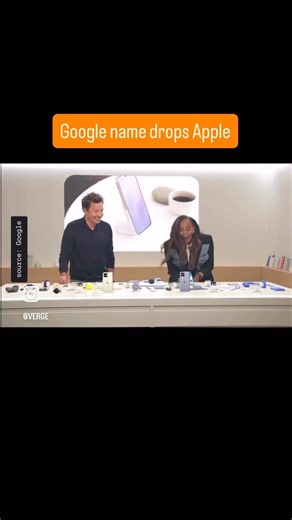 Google name drops Apple | The Verge