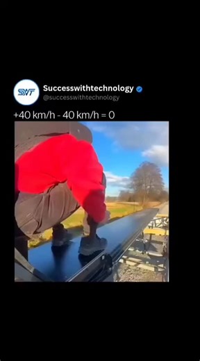 Al News | Emerging Tech | Robotics | Business Insights on Instagram: "At first glance it looks impossible—but physics says otherwise 👀 When two objects move at equal speeds in opposite directions, their relative motion cancels out. That’s why +40 km/h and −40 km/h can result in a moment that feels like zero. It’s a simple reminder that how we measure motion depends on perspective. Speed isn’t just about how fast you’re moving, but relative to what. The same rule applies far beyond physics—conte