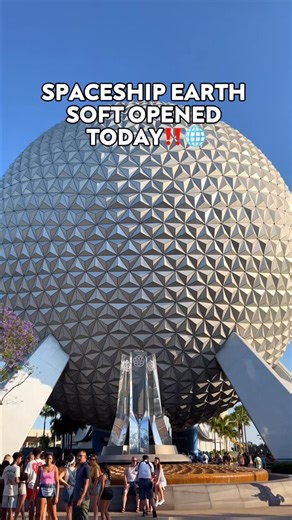 Disney Food Blog on Instagram: "Spaceship Earth SOFT OPENED at EPCOT today‼️🌐‼️🌐 No major changes to report — just some smoother-moving animatronics and a little TLC from maintenance. 🦺🛠️ It’s business as usual around here (yes, we’re still thanking the Phoenicians 🫡). The ride officially reopens Oct 25, but keep your eyes peeled if you’re visiting EPCOT 👀… you might get lucky and be able to ride it early!"